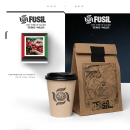 Fósil Café . Design, Traditional illustration, Art Direction, Br, ing, Identit, Graphic Design, Interactive Design, Packaging, and Calligraph project by Lalo V. Galvan - 05.29.2018