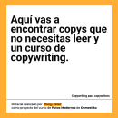 Mi proyecto del curso: Copywriting para copywriters. Advertising, Cop, writing, Stor, telling, and Communication project by Zhinjy Perez - 01.18.2024