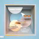 Sunnies Studios- Wraparound Collection Display Design-Final Project for course: Introduction to Visual Merchandising. Instalações, Interiores, DIY, Retail Design, e Design de espaços projeto de Perry Estocado - 18.01.2024