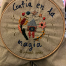My project for course: Contemporary Embroidery With Traditional Mexican Needlework. Un proyecto de Artesanía, Bordado, Ilustración textil, Tejido y Diseño textil de marialangouvardou - 31.01.2024