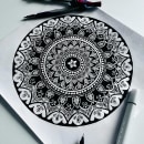 Mój projekt z kursu: Sztuka rysowania mandali: twórz geometryczne wzory. Desenho e Ilustração com tinta projeto de gosiajuraszek - 01.02.2024