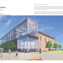 Detroit Pal Recreation Center . Arquitetura, Modelagem 3D, e Desenvolvimento de portfólio projeto de Apellonia Williams - 29.06.2022