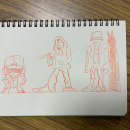 My project for course: Sketchbook Drawing Techniques for Beginners. Un projet de Conception de personnages, Esquisse , Dessin au cra, on, Dessin , et Carnet de croquis de Dietrich Adonis (Ordoñez) - 22.01.2024