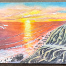 Pacific Sunset, a tribute to my Father. Un proyecto de Pintura a la acuarela de aae_8791 - 12.02.2024