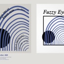 Cartelería Fuzzy Eyes. Un proyecto de Diseño, Br, ing e Identidad y Diseño de carteles de Dagmar Jiménez Iglesias - 12.02.2024