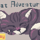 Cat Adventures  -Menu. Digital Illustration, Pixel Art, and Animated Illustration project by Rafaella Yoshida - 02.12.2024