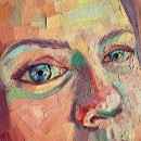 My project for course: Painting Eyes with Oil for Vibrant Portraits. Un proyecto de Pintura, Ilustración de retrato y Pintura al óleo de Olya Anima - 06.02.2024