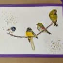 My project for course: Artistic Watercolor Techniques for Illustrating Birds. Traditional illustration, Watercolor Painting, Realistic Drawing, and Naturalistic Illustration project by alybone - 02.16.2024