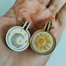 Aretes eclipsados. Embroider project by Leidy Vanessa Vallejo Sanchez - 02.16.2024