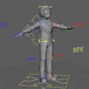 Mi proyecto del curso: Rigging y deformación de un personaje. 3D, Animation, Rigging, and Character Animation project by francopena95 - 02.20.2024