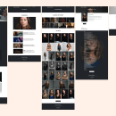 Diseño web para portfolio de actriz. Un proyecto de UX / UI y Diseño Web de Vicente Sendra Rocher - 02.01.2024