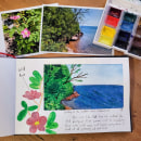 My project for course: Watercolor Travel Journal Ein Projekt aus dem Bereich Traditionelle Illustration, Aquarellmalerei, Architektonische Illustration und Sketchbook von Stefanie W - 23.02.2024