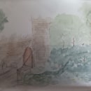 Castillo de Soutomayor, Pontevedra, España. Desenho projeto de Helen Cespedes Mejías - 01.03.2024