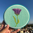 Purple Flower. Embroider project by Coricrafts - 03.01.2024