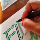 Meu projeto do curso: Introdução ao brush lettering. Lettering, Brush Painting, H, and Lettering project by xistianne - 03.06.2024