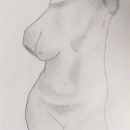DA - Bust (clarobscur). Desenho a lápis, e Desenho anatômico projeto de Naila Adrover - 14.03.2024