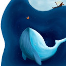 Jonah and the big fish. Character Design project by Gaby Arevalo - 03.15.2024