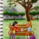 Mi proyecto del curso: Ilustración en Procreate: técnicas de dibujo para el día a día. Un proyecto de Diseño de personajes, Dibujo, Ilustración digital, Ilustración infantil y Dibujo digital de Alberto Pérez Vilar - 11.03.2024