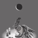 El Cuervo, Colección Psicopombos. Un proyecto de Diseño e Ilustración digital de David Carazo - 15.03.2024