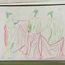 esbozos 5’ - DA. Desenho a lápis, e Desenho com lápis de cor projeto de pablo martínez - 19.03.2024