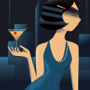 My project for course: Art Deco Style for Digital Illustration. Traditional illustration, Fine Arts, Poster Design, and Digital Illustration project by Valya Papadopoulou - 03.22.2024