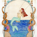 Mermaid. Un proyecto de Pintura a la acuarela de annabelee80 - 24.03.2024