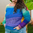 My Intro to Short Rows Crochet Sweater. Un proyecto de Moda, Diseño de moda, Tejido, DIY y Diseño textil de Mary (Larter) Shaak - 28.03.2024