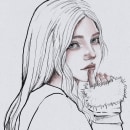 Girl Portrait. Un projet de Illustration numérique de Rita Freitas - 01.04.2024