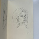 Mi proyecto del curso: Sketchbook de retrato: explora el rostro humano. Sketching, Drawing, Portrait Drawing, Artistic Drawing, and Sketchbook project by raquelyuste - 04.04.2024