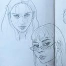 My project for course: Portrait Sketchbooking: Explore the Human Face. Sketching, Drawing, Portrait Drawing, Artistic Drawing, and Sketchbook project by Luz Ladrón de Guevara - 03.04.2024