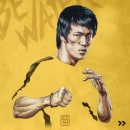 Bruce Lee Poster Ein Projekt aus dem Bereich Bildbearbeitung, Bleistiftzeichnung und Zeichnung von Geter Andreotti - 09.04.2024