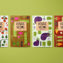 Veggie Seeds. Design, Art Direction, Packaging, Digital Illustration, and Editorial Illustration project by Cris Tamay - 10.26.2023