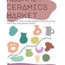 Poster created about a fictional ceramics market. Design, Graphic Design, and Vector Illustration project by Román Manrique - 04.24.2024