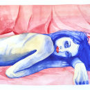 TEG: Aquarel·la, retrat. Watercolor Painting project by Sara Mateos - 05.11.2024