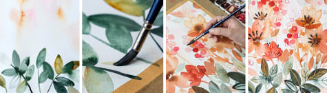 Online Course - Artistic Floral Watercolor: Connect with Nature (Inga  Buividavice)