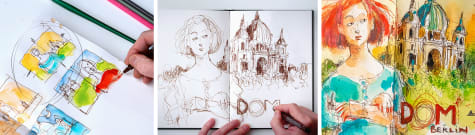 Felix Scheinberger Dare to Sketch and Urban Watercolor Sketching Book  Reviews - Kick in the Creatives