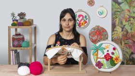 Introduction to 3D Embroidery. Craft course by Nayla Marc