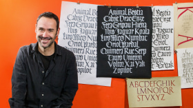 Kalligrafie met krachtige gotische letters. Een cursus van Kalligrafie en typografie van Oriol Miró Genovart