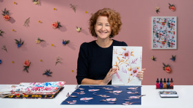 Creating Patterns Using Watercolor. Illustration course by Lola San Román Marshall