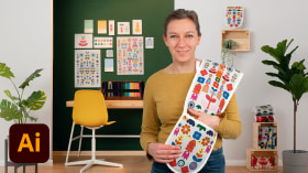 Textile Pattern Design for Home Interiors . Design & Illustration course by Tatiana Nedialkova