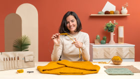 Initiation au tricot avec des aiguilles circulaires . Un cours de Craft de Carmen García de Mora