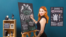 Design and Creation of Chalkboard Lettering. Calligraphy, and Typography course by Paola Vecco