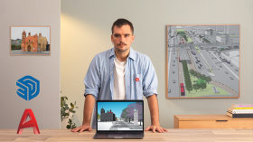 3D-Stadtmodelle mit AutoCAD und SketchUp. 3-D, Animation, Architektur und Raumgestaltung-Kurs von Bruno Arancibia