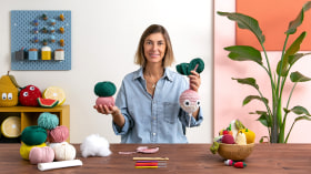 Introducción al crochet: amigurumis inspirados en alimentos . Un curso de Craft de Laetitia Dalbies