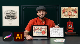 Design and Creation of Victorian-Style Lettering. Calligraphy, and Typography course by Felippe Cavalcanti