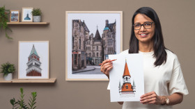 Dibujo arquitectónico con realismo, riqueza y detalle. Un curso de Arquitectura, Espacios e Ilustración de Preeti Dubey