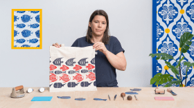 Introduction to Block Printing. Craft course by Ali Baecker | 3 Dotted Penguins