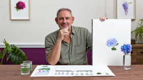 Ilustración botánica en acuarela: Técnica del sombreado a rayas. Un curso de Ilustración de Vincent Jeannerot
