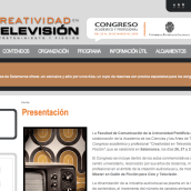 Congreso Internacional de Creatividad en Televisión. Design e Informática projeto de Ángel Martín Hernández - 22.01.2010
