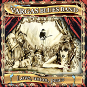 Diseño e ilustración de Disco "Love, union, peace" de la Vargas Blues Band.. Design e Ilustração tradicional projeto de Pachi Santiago - 25.01.2010